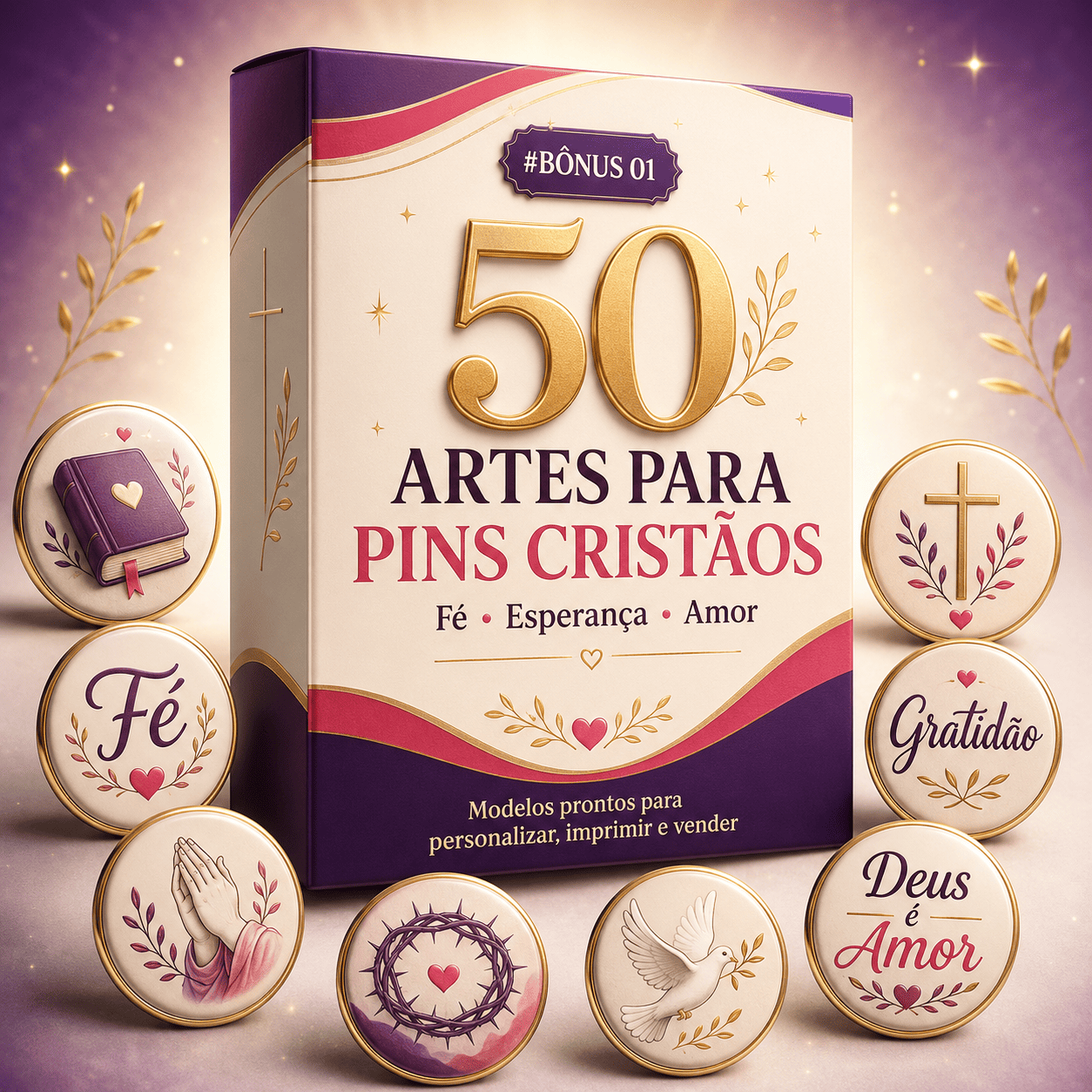 50 Artes Pins Cristãos