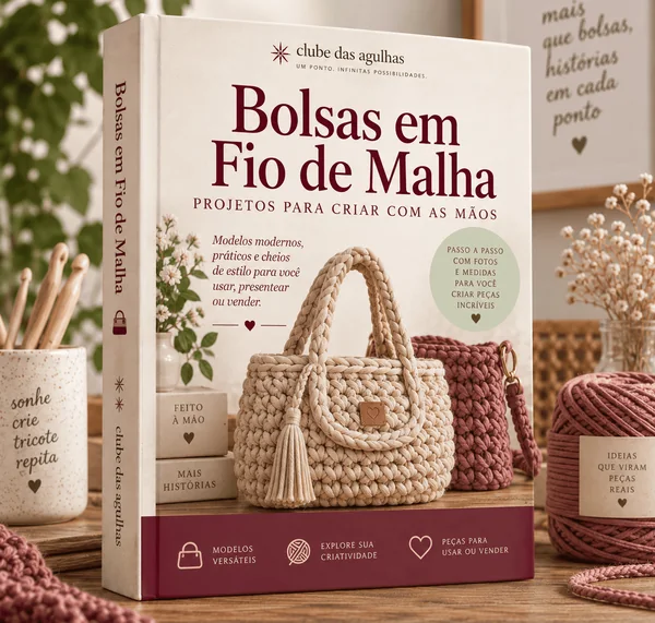 Capa do Bolsas em Fio de Malha: projetos para criar com as mãos
